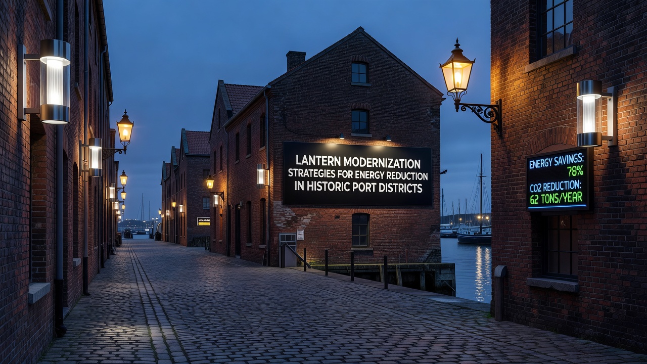 Lantern Modernization Strategies for Energy Reduction in Historic Port Districts